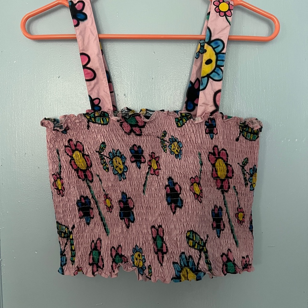 LAZY OAF x GENTLE THRILLS Shirred Tank MEDIUM